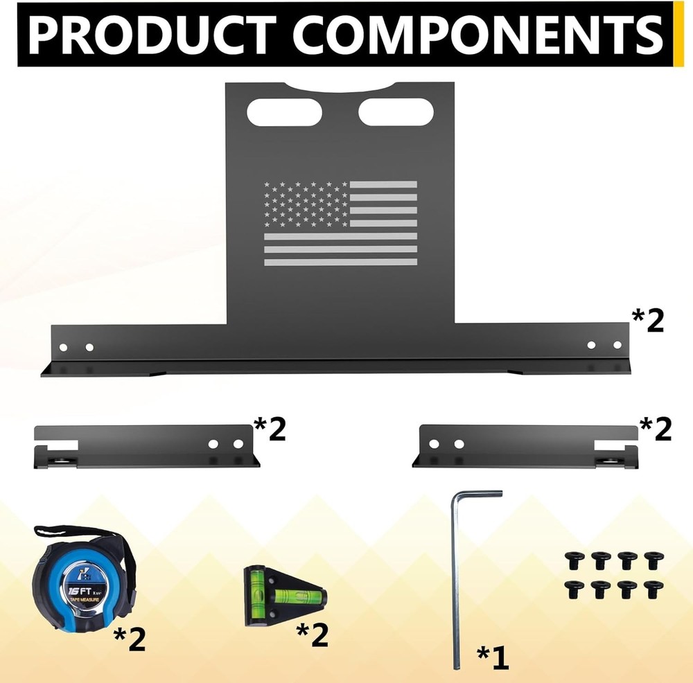 Surfcabin Wheel Alignment Tool Heavy Duty Toe Alignment Plates No Caliper Rem...