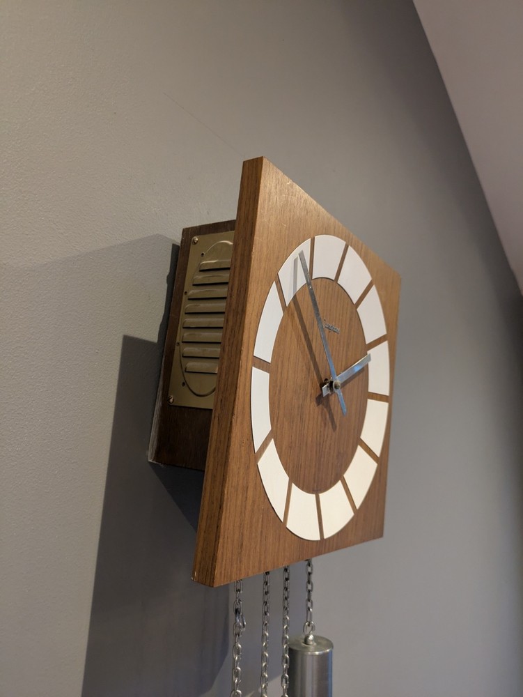 vintage Junghans pendulum wall clock With Soft Gong