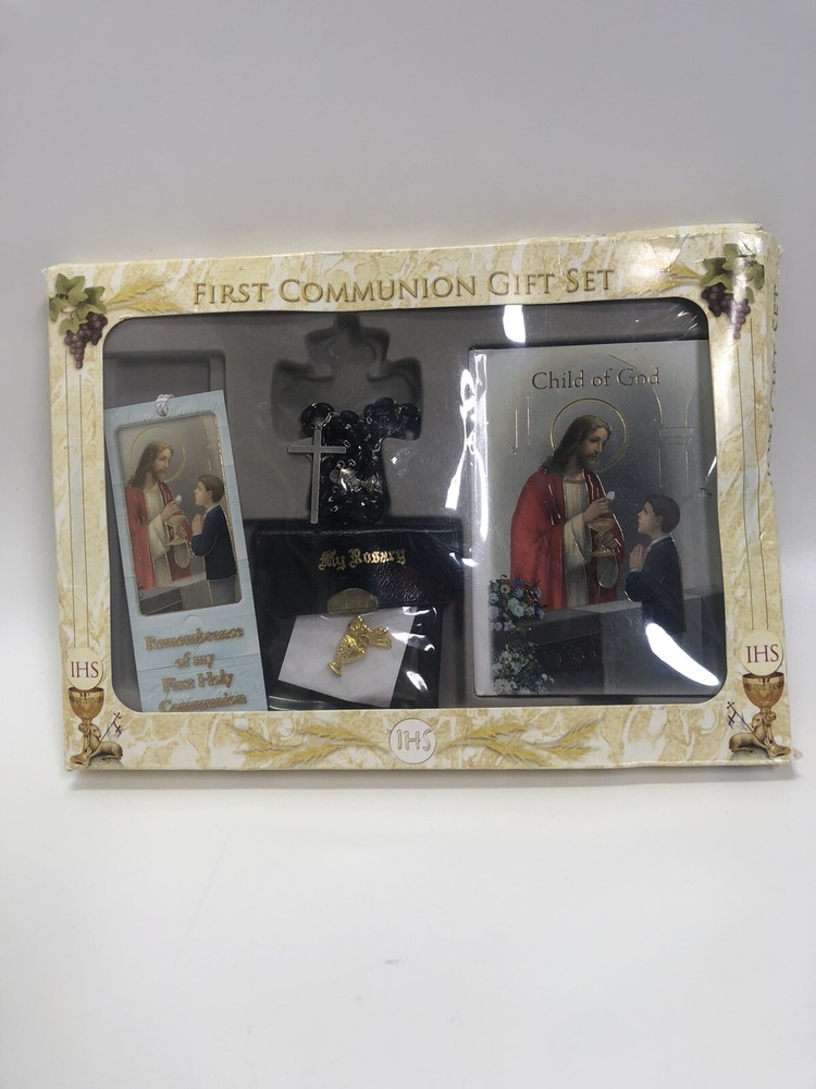 First Communion Boxed Gift Set Catholic For Boy