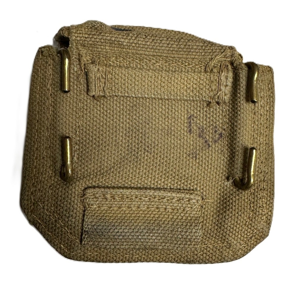 ENFIELD WWII SINGLE CANVAS POUCH DATED 1944.
