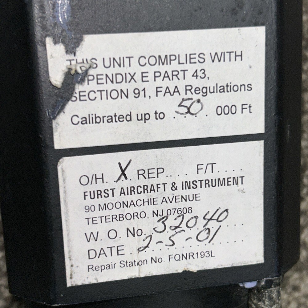Intercontinental Dynamics Encoding Altimeter P# 29007-008
