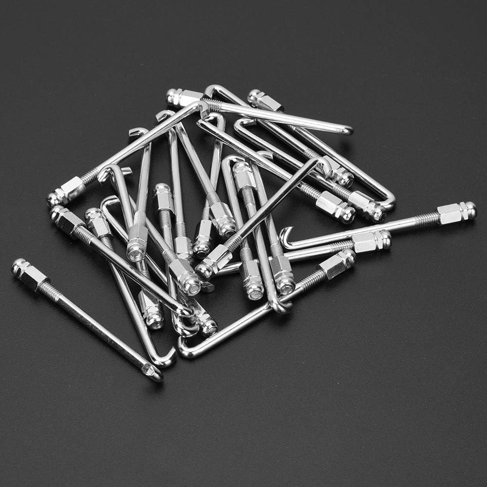 24Pcs Banjo Hook Set - Flat, Round, Tension & Bracket Hooks