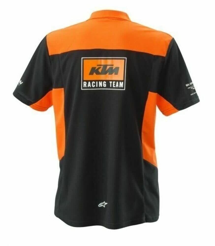 KTM Team Polo (Small) Black/Orange