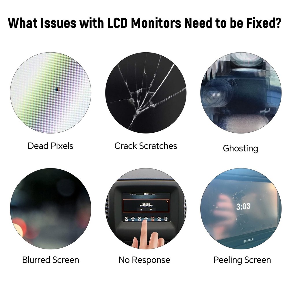 7" Uconnect Touch Screen Display with Bracket for 2017-2020 Jeep Compass Jeep...