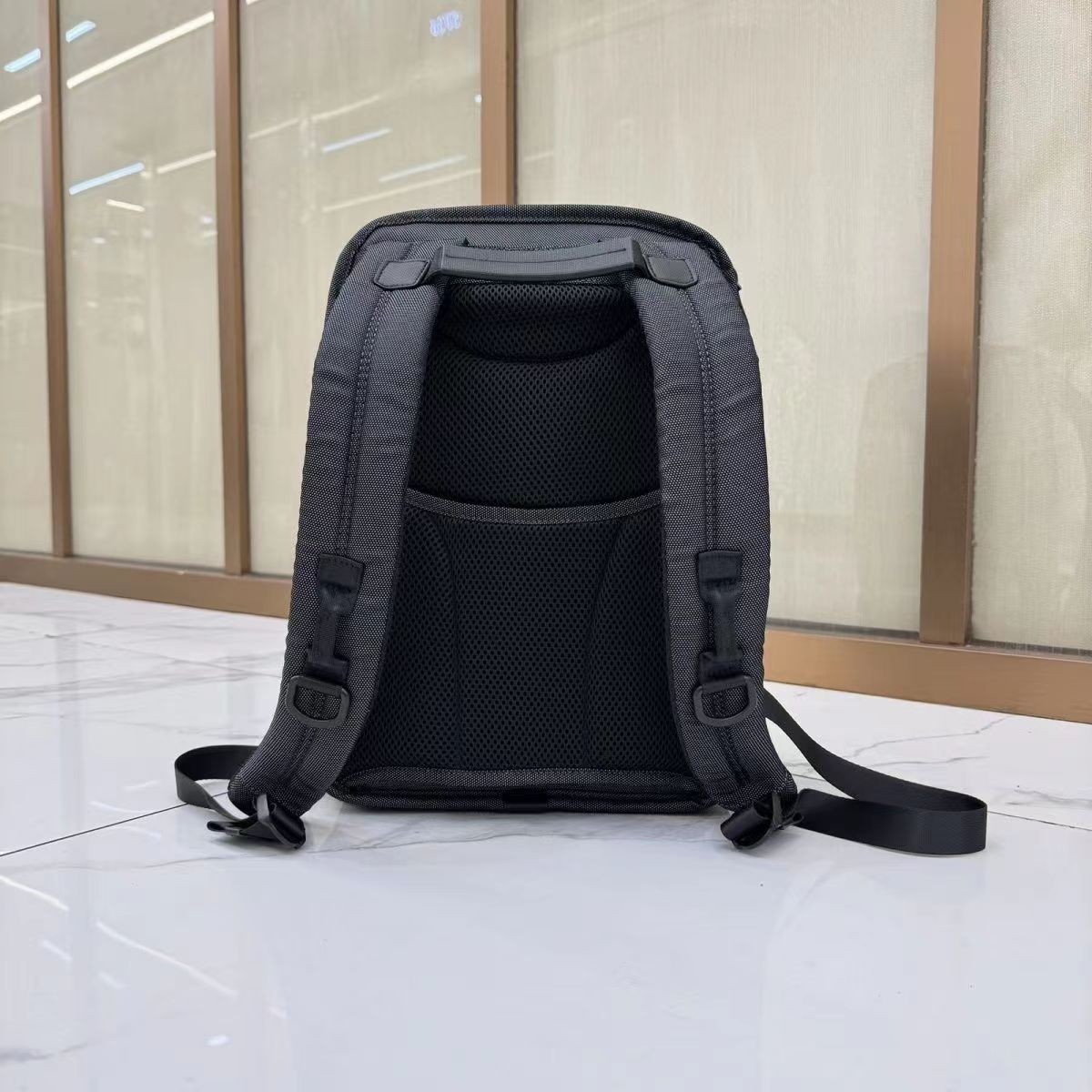 TUMI ALPHA 3 Black Gray Slim Backpack Business Nylon Bag NEW 2603581