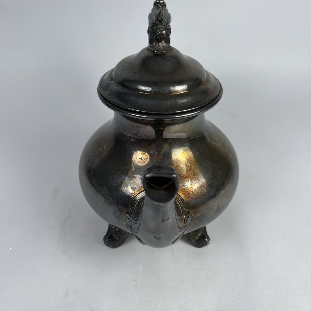 Vintage Gorham Silver Duchess Silver-plated Hollowware footed teapot or coffee