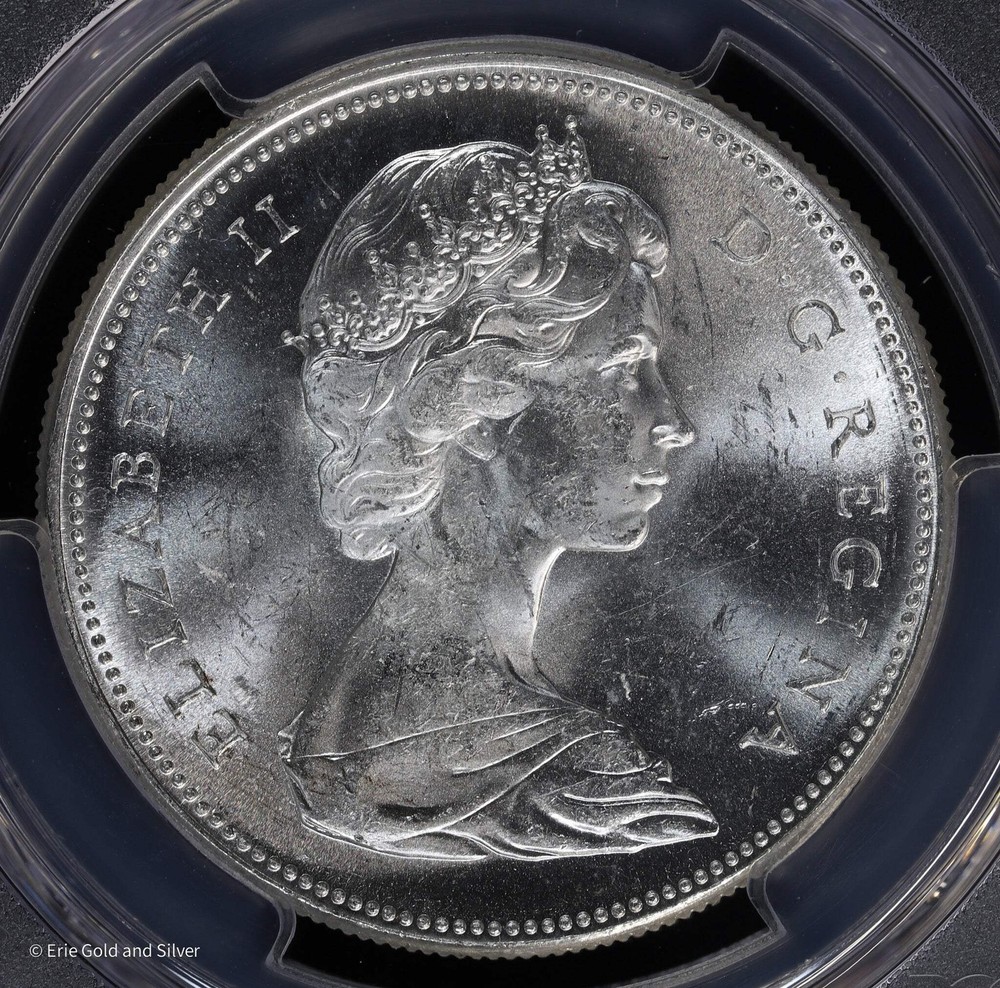 1967 Canada S$1 Silver PCGS MS 63