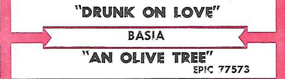 Basia, Drunk On Love/An Olive Tree, Jukebox Label  45