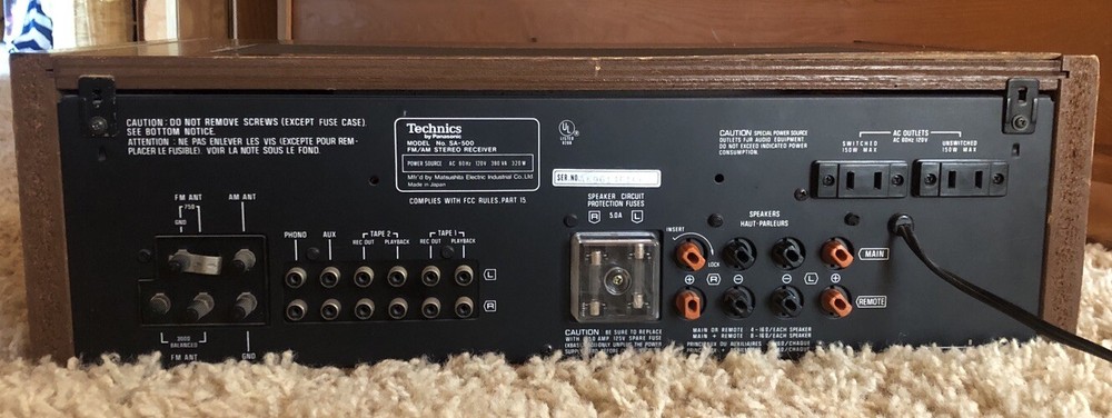 Technics SA-500 Receiver Serviced