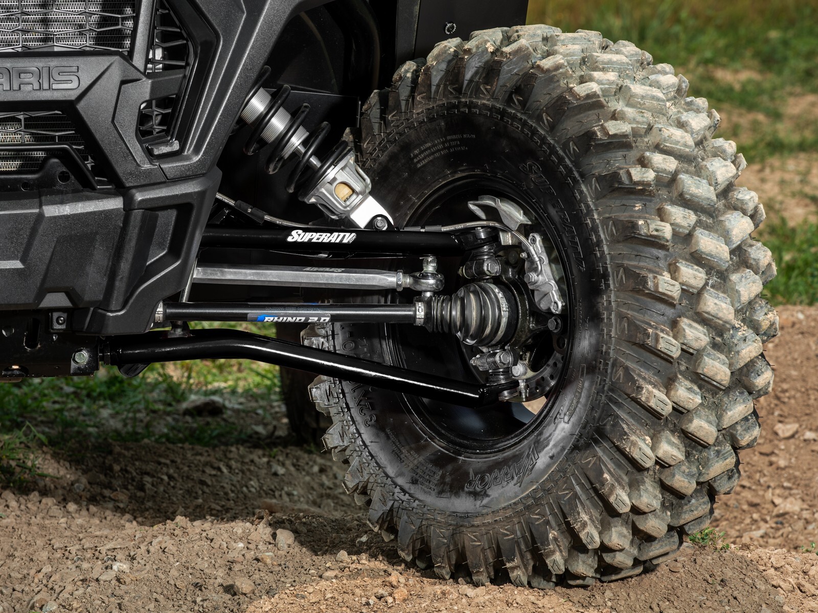 SuperATV High Clearance Forward Offset A Arms for Polaris RZR XP 1000 - BLACK