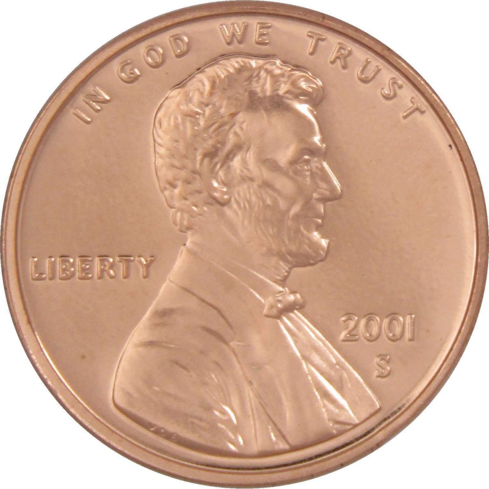 2001-S Lincoln Cent Proof Penny 1(c) GEM BU UNCIRCULATED