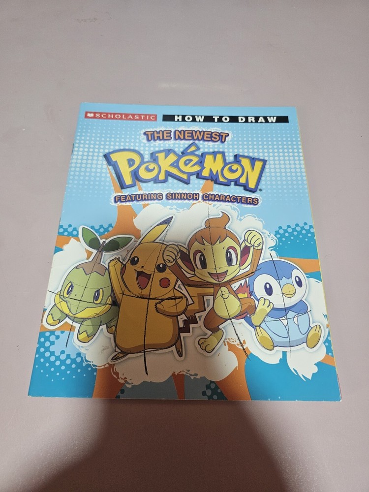 Set Pokémon Book"How To Draw", Strategy Guide, Poster
