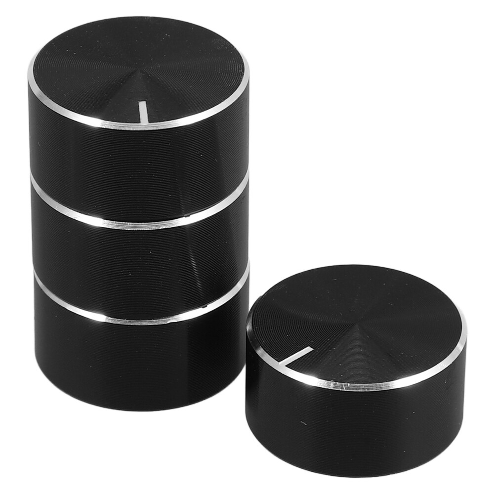 4 Pcs Shaft Volume Control Knob Amplifier Knobs Replacement Aluminum Alloy