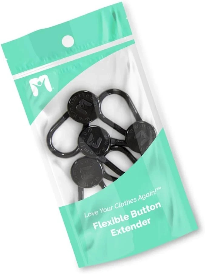 Flex Button Pant Extender 5-Pack - Adds 1-2 Inches, Super Sturdy with a...