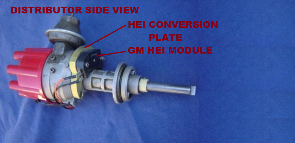 HEI Conversion Bracket for Mounting GM HEI Module to V8 Mopar Distributors NEW