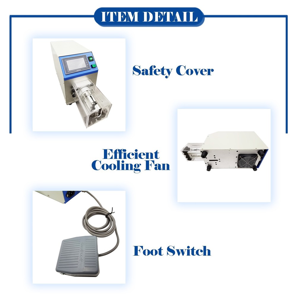 110V Semi-Automatic Coaxial Cable Rotary Knife Multi-Layer Stripping Machine