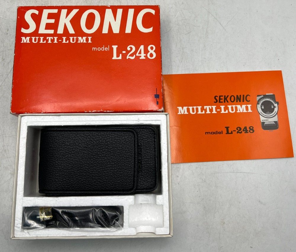 Sekonic Multi-Lumi Camera Exposure / Light Meter Model L-248 w/ Box Tested