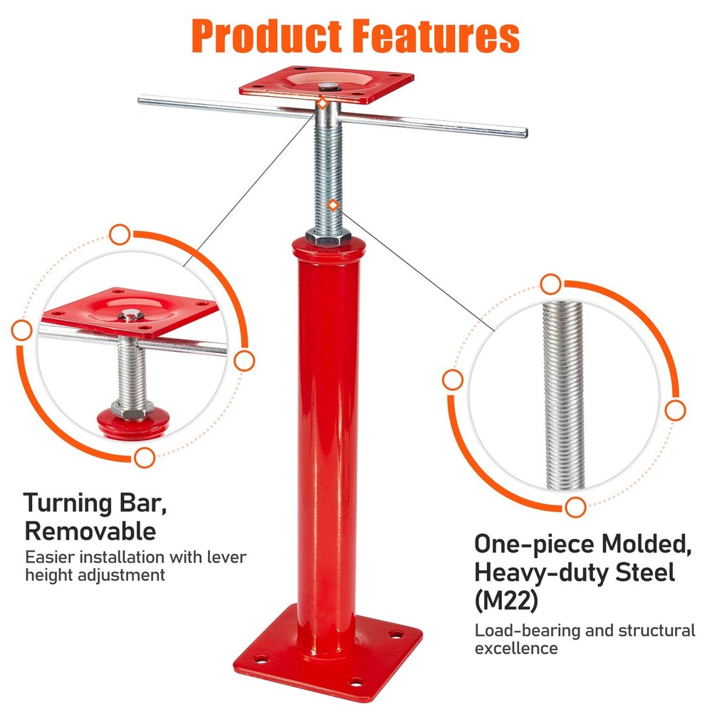 4Pack House Jacks for Leveling Crawlspace 16" -21" Adjustable for Cellar Ceiling