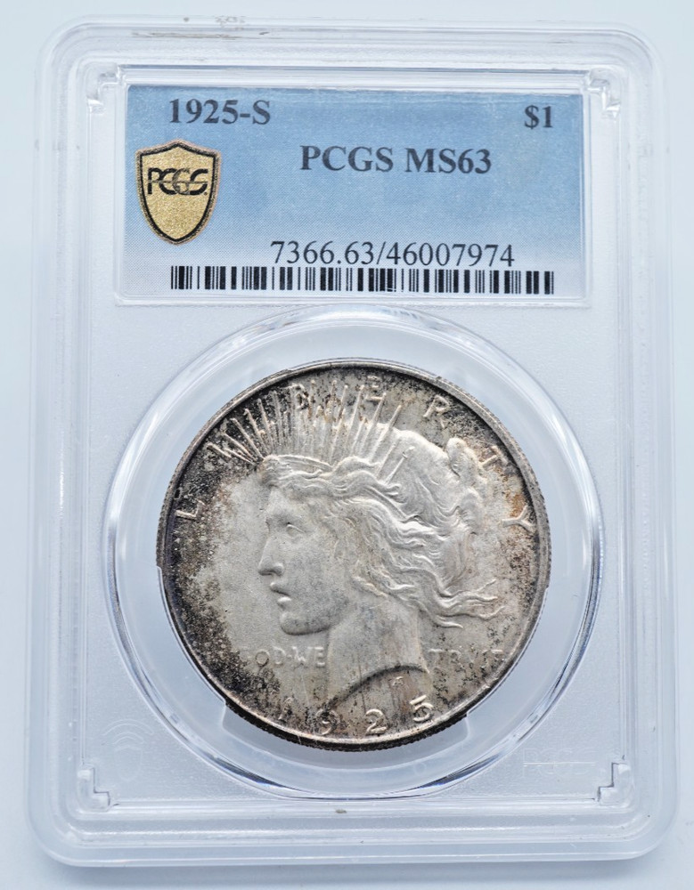 1925-S Peace Silver Dollar NGC MS 63 - T159