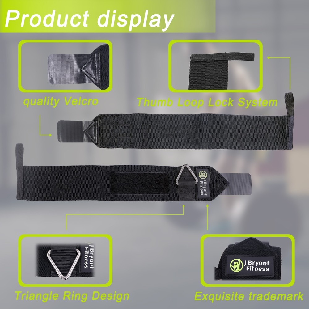 Wrist Wraps with Triangle Ring for Weightlifting, Wrist Support Straps