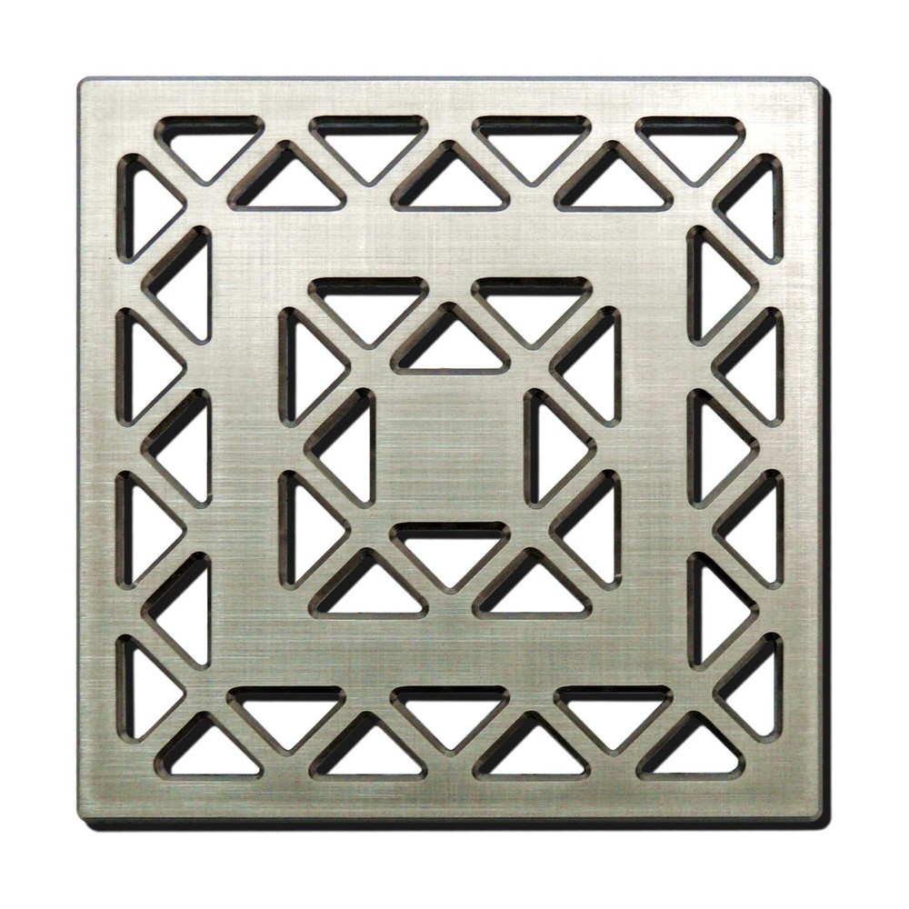 Ebbe E4802BN 4" Unique Grate Lattice Brushed