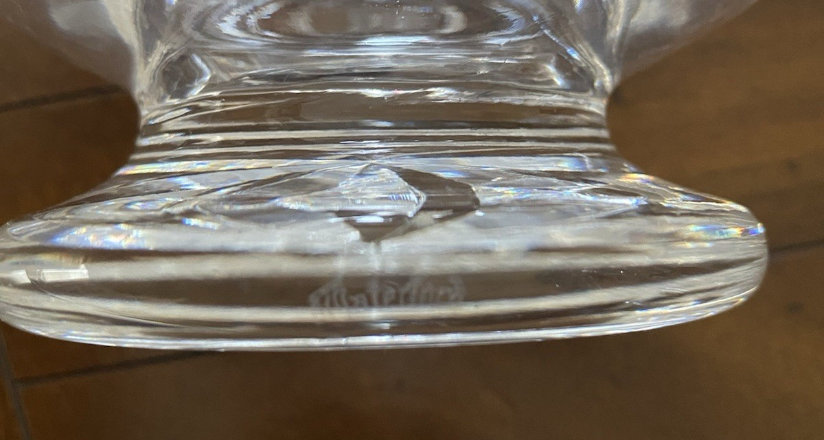 Set Of 2 Waterford Lismore 12" Crystal Liquor Brandy Decanters W/Stoppers Signed