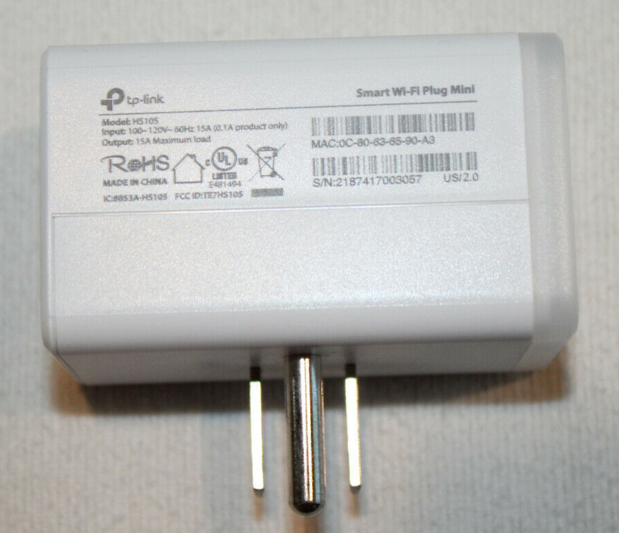 TP-LINK Smart Wi-Fit Plug Mini (HS105) white
