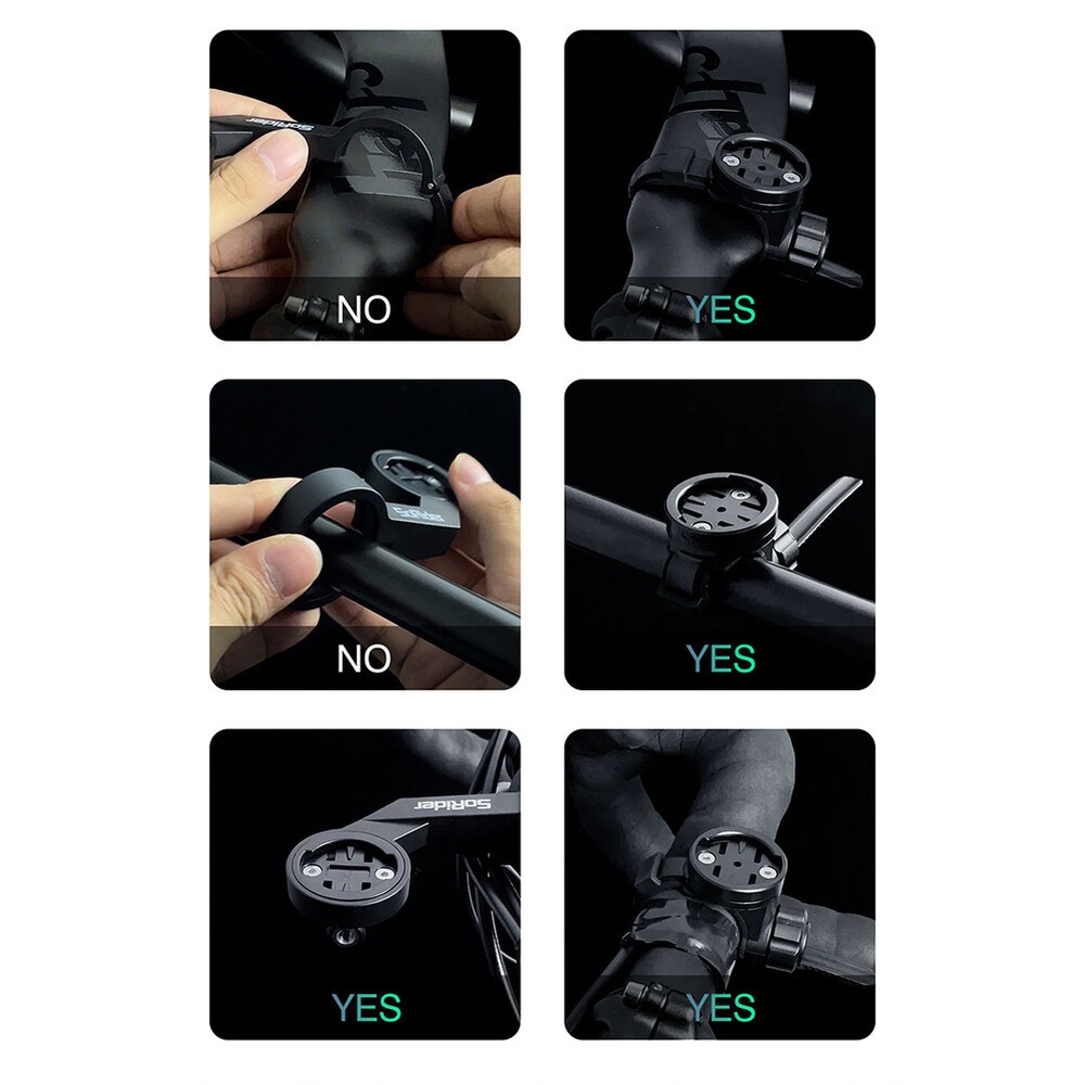 Bike Handlebar Mount Holder Extension Light Bracket For Garmin Edge GPS Computer