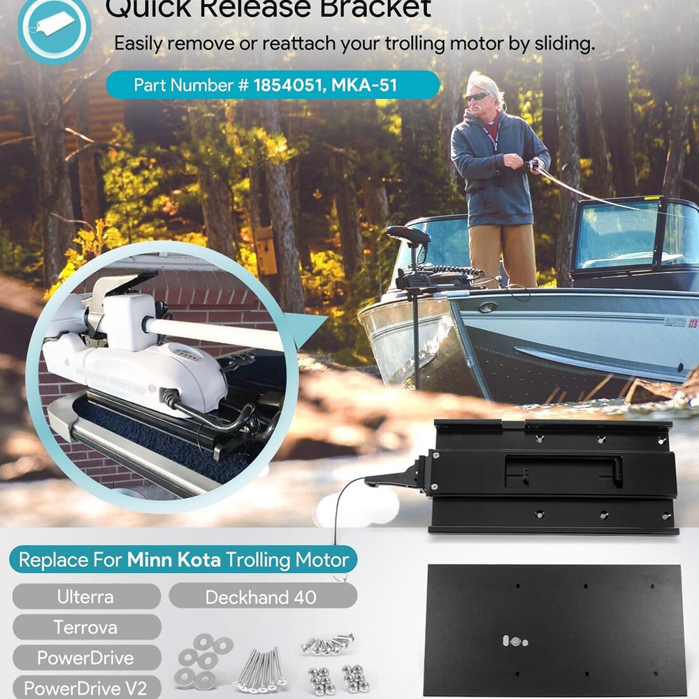 Minn Kota MKA-51 Quick Release Bracket - 1854051