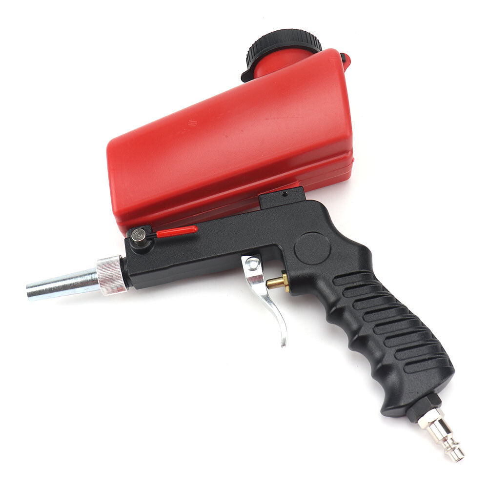 90PSI Gravity Feed Sand Blaster Gun Hand Held Portable Sand Blasting Spray Tool