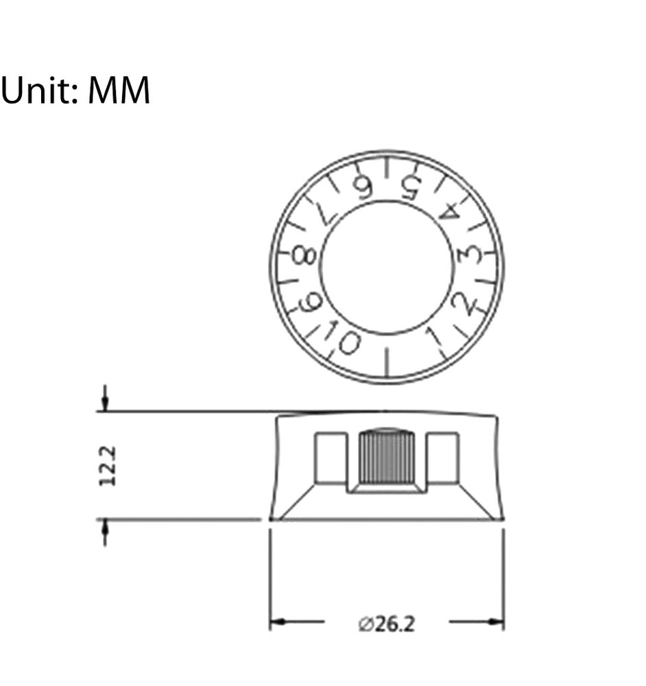 4x Red Electric Bass Guitar Knobs Speed Volume Control Knobs For LP SG Guitar