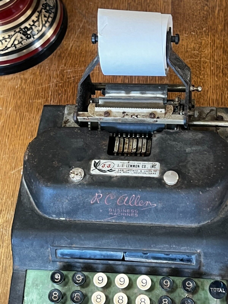Vintage R. C. Allen Business Machines Model Model 75 Adding Machine
