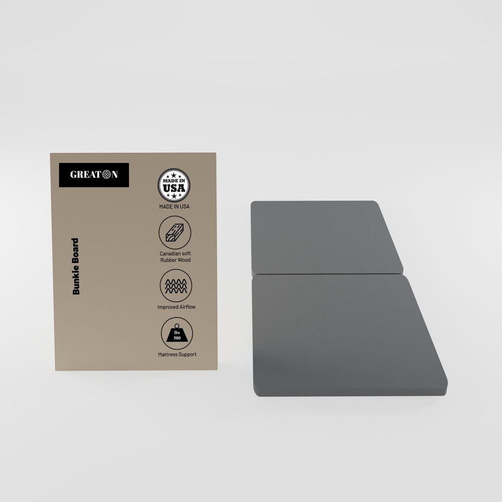 Greaton 1.5-Inch Split Fully Assembled Bunkie Board for Mattress/Bed Support,...