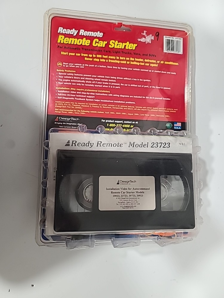Ready Remote Car Starter With Installation Video DesignTech model 23723 New A-1