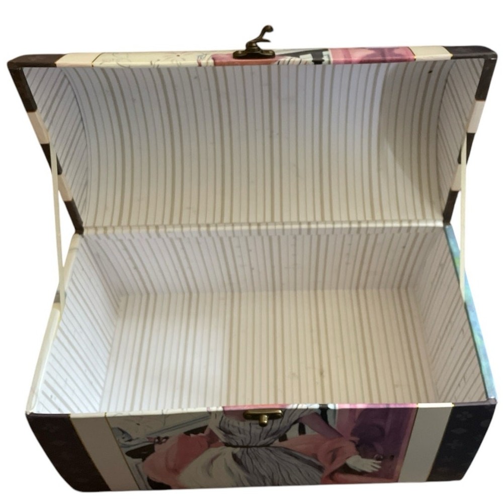 Saturday Evening Post Keepsake Multipurpose Hard Board Chest Box
