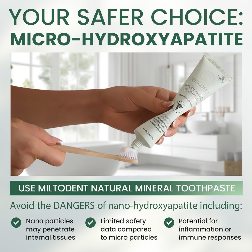 Premium Hydroxyapatite Toothpaste – 15% Micro-Hydroxyapatite | Fluoride-Free, Be