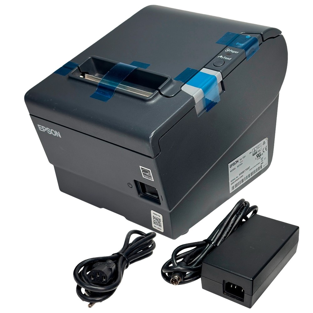 REFURBISHED Epson TM-T88V POS Compact Thermal Receipt Printer USB Serial Square