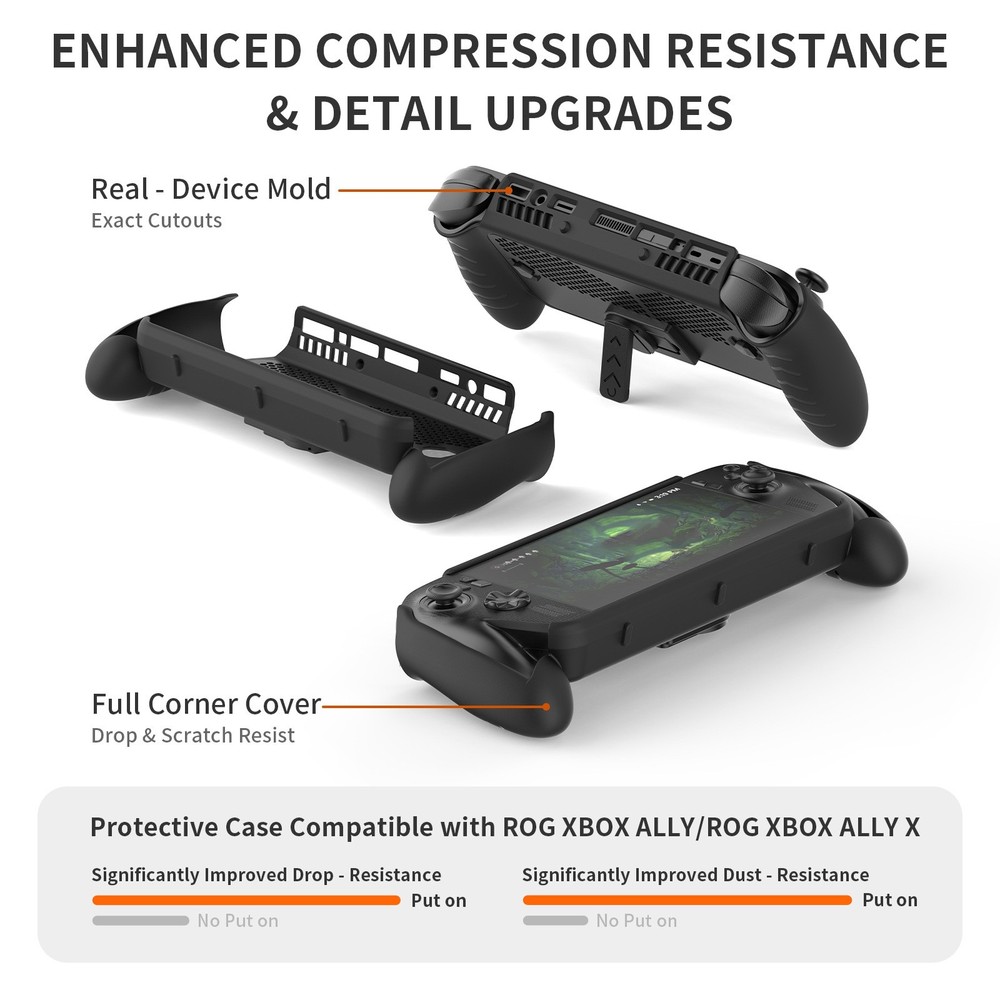 For ROG Xbox Ally/Ally X Protective Case Cover with Bracket Game Console Case