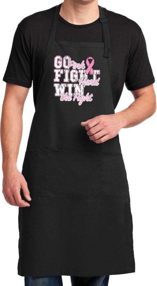 Breast Cancer Apron Go Fight Win