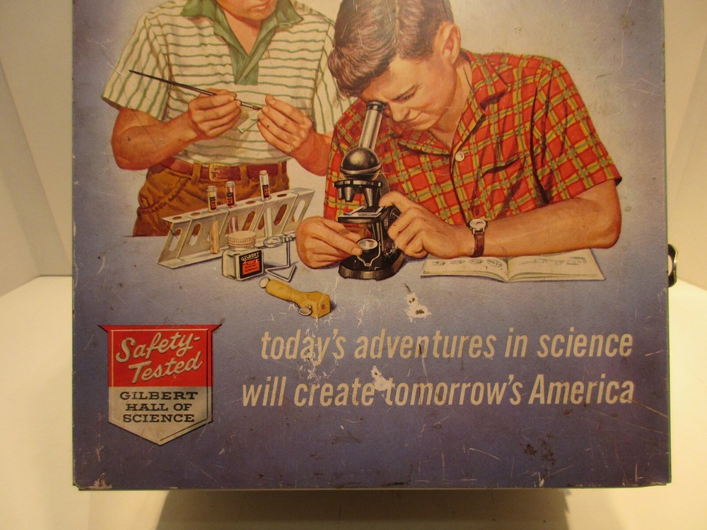 Gilbert 13055 Microscope and Lab Set Not Complete Educational Scientific Chem