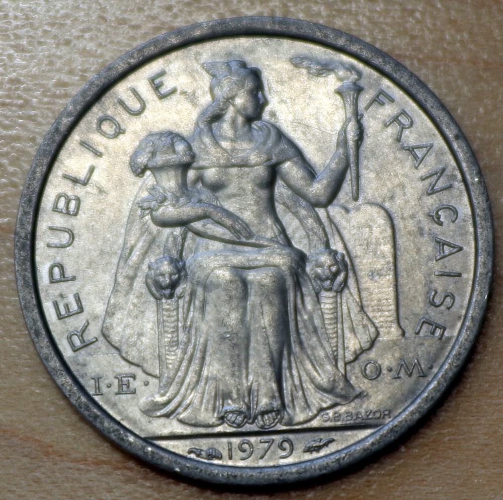 1979 French Polynesia 1 Franc