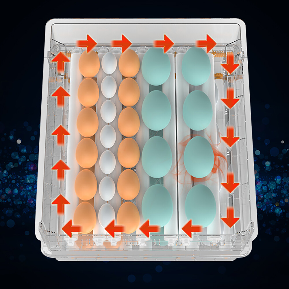 For Hatching Chicken Farm Egg Incubator 64 Eggs Fully Digital Automatic Hatcher
