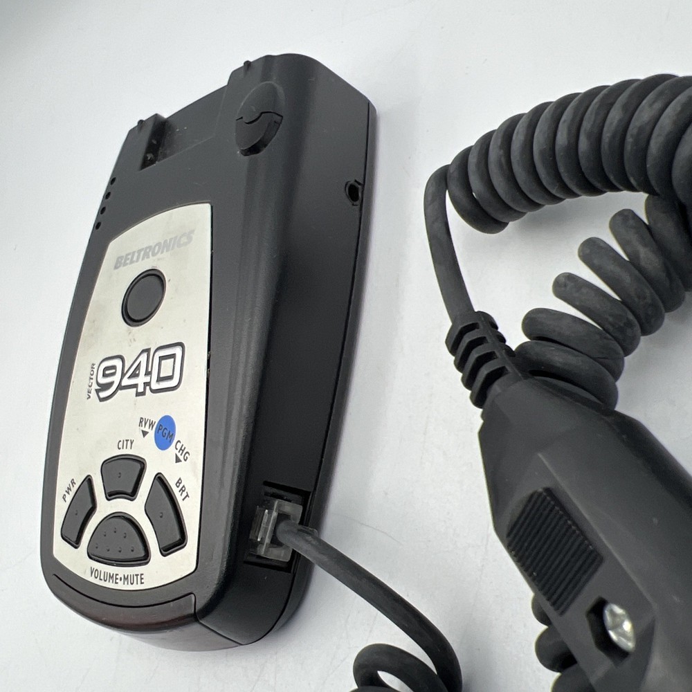 Beltronics Vector 940 Radar Detector with Power Cord