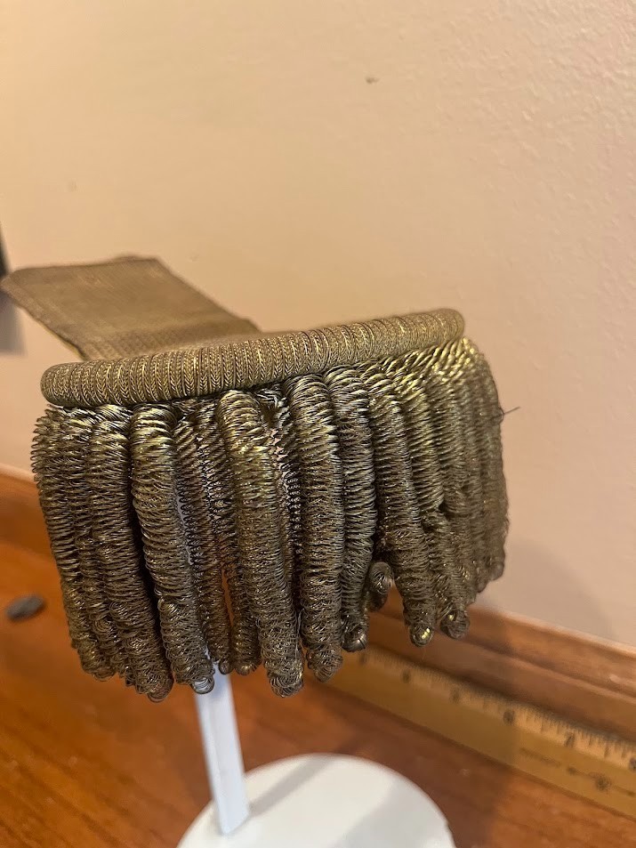 Epaulets US Army NY Buttons Likely Pre-1872 & Civil War for Major Fine Condition