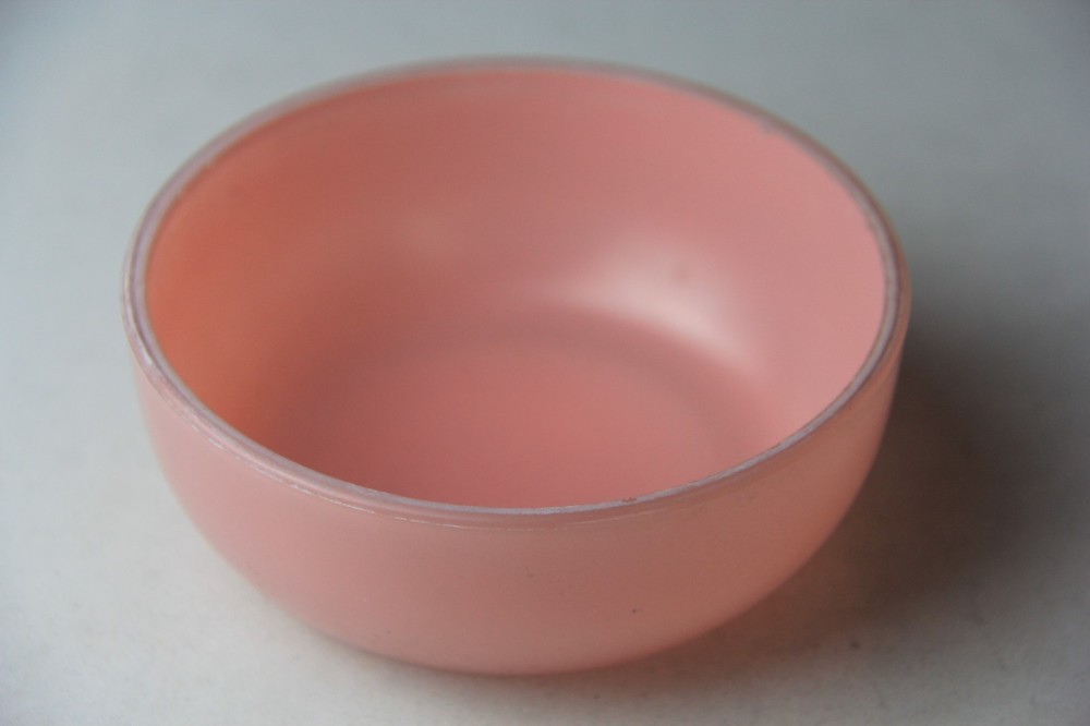 VTG DeVilbiss Pink Atomizer Perfume Bottle & Art Deco Style Lidded Powder Box