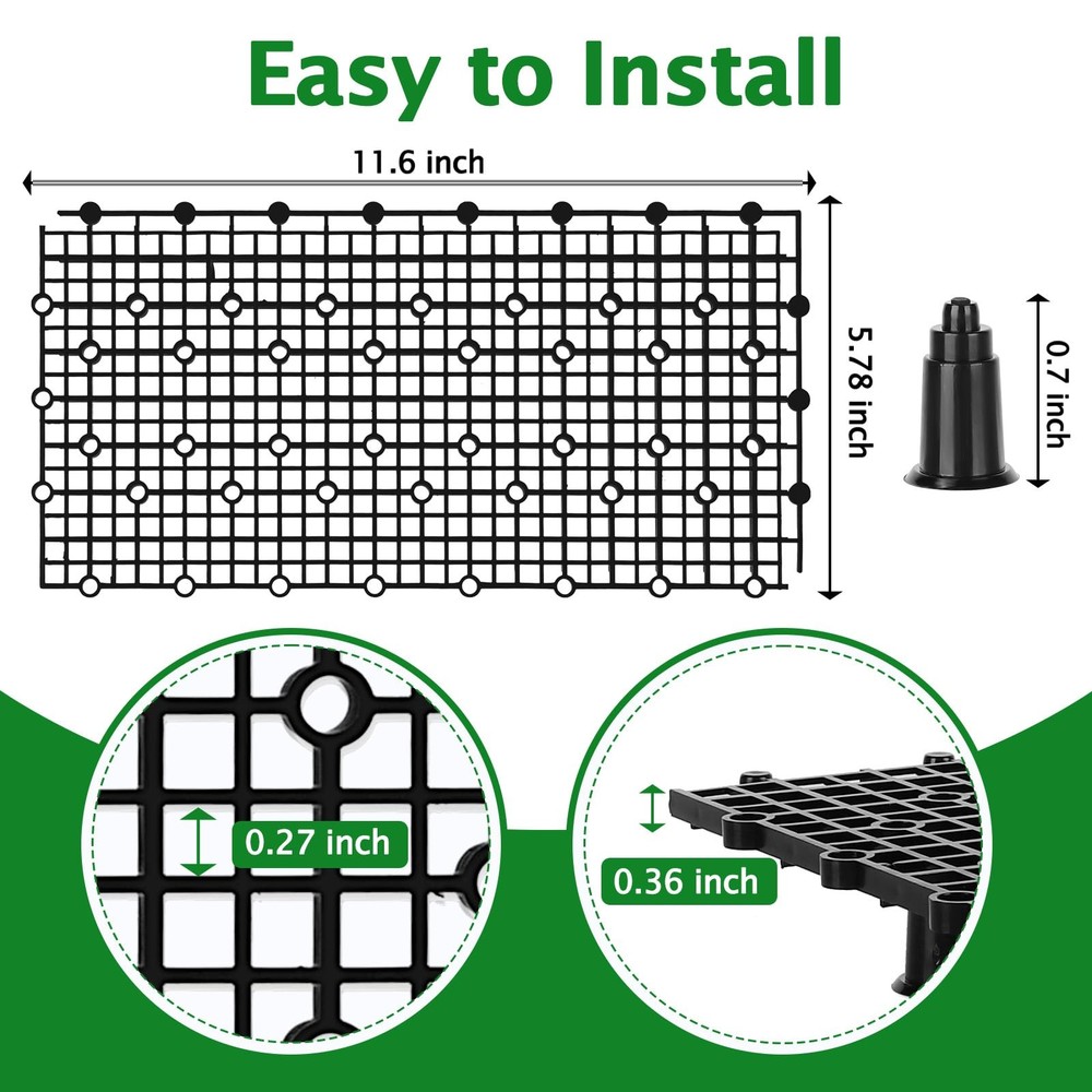 8pcs Aquarium Fish Tank Divider Filter Bottom with Bracket Plastic Egg Crate ...