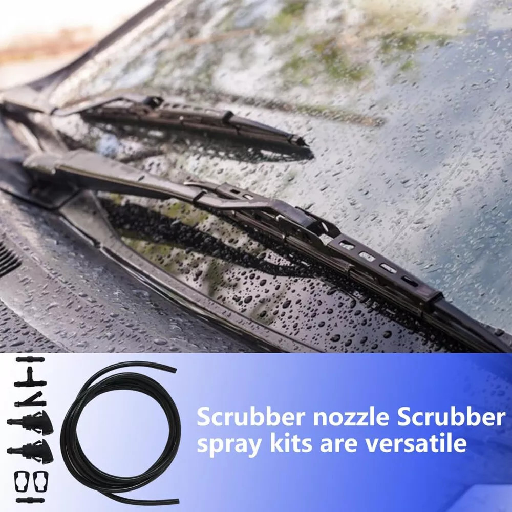 2PCS Windshield Washer Wiper Water Spray Nozzle for Chrysler 300C Jeep Dodge Ram