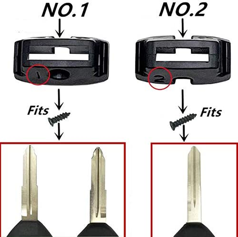 Key Fob Shell Case for Mitsubishi Keyless Entry Remote - No Cutting Required