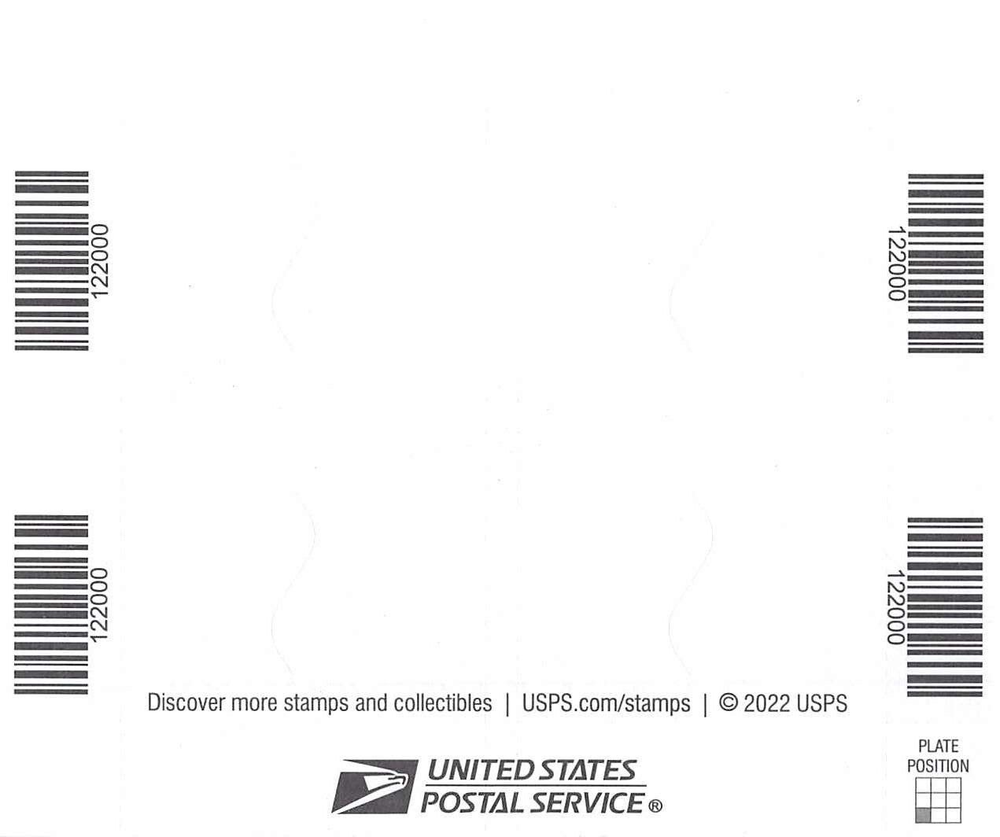 CANCELED POSTAL COUNTERFEIT SHEETLET FOR STUDY $5 FLORAL GEOMETRY