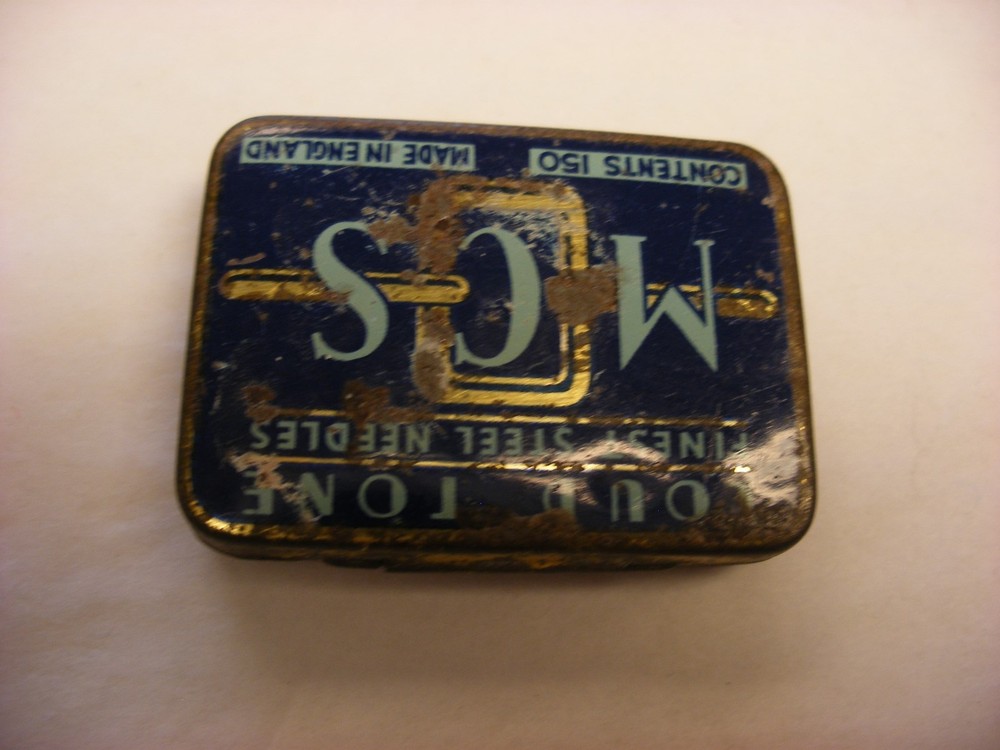 Phonograph Victrola Gramophone Needle Tin - MCS - Loud Tone - Empty